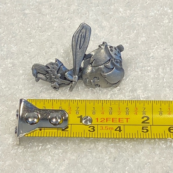 Vintage The Flintstones Bamm-Bamm Pewter Lapel Hat Pin Unisex - Picture 4 of 10